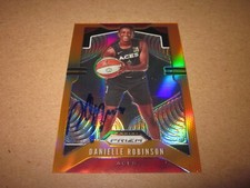 DANIELLE ROBINSON SIGNED AUTOGRAPHED 2020 PANINI PRIZM WNBA CARD#44 ORANGE 35/65