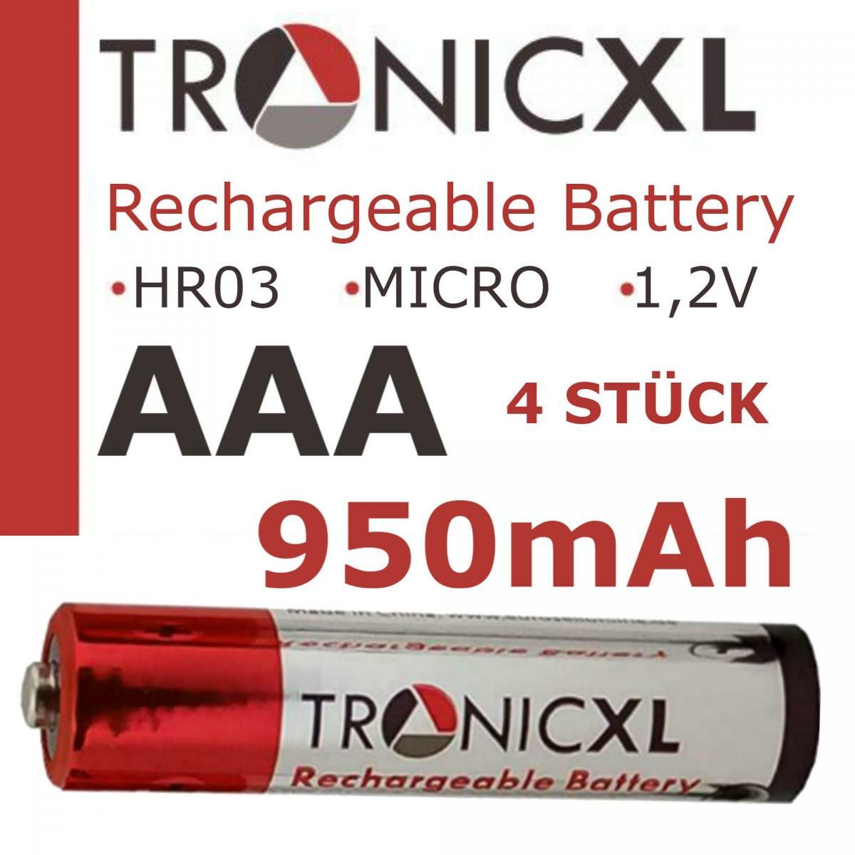 4 X AAA NiMH 600 mAh batterie per telefoni senza fili Telekom TCOM Sinus 300, 302, 302i, 405, 503, 503i, A205, A405, 103, 501i, 502i, a302i, a502i, CA33, 103, 103 a, PA103, 300, 302, 302i, 405, 503