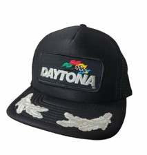 VTG Daytona Speedway Mesh Trucker Snapback Hat VGC Scrambled eggs