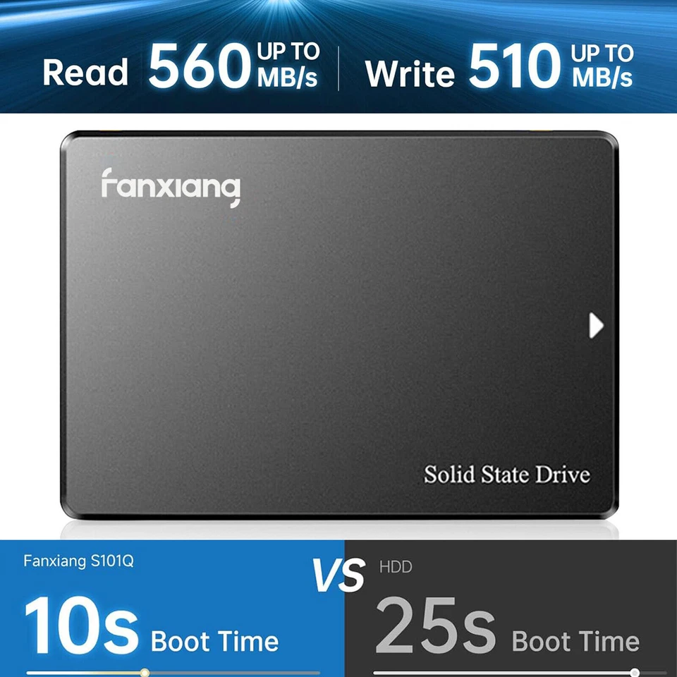 Lote de Disco Duro Interno SSD Fanxiang 512GB 1TB 2TB 4TB SSD 2.5'' SATA III 6Gb/s Foto 4 de 4