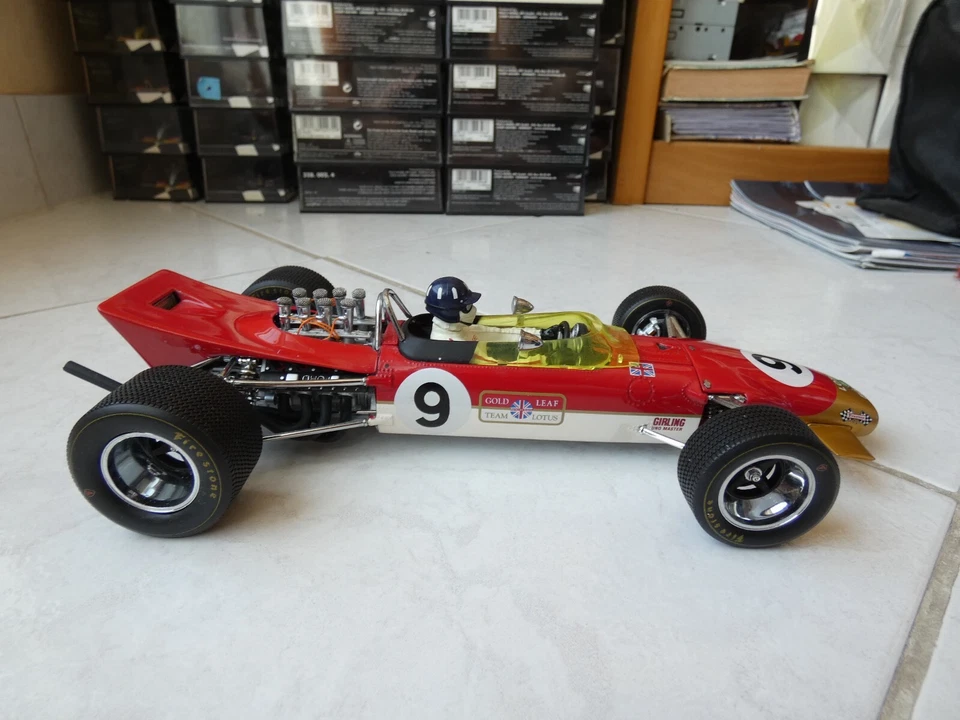 Lotus Ford Tipo 49B Graham Hill #9 Gp Monaco 1968 1/18 Exoto F1 - Immagine 3 di 4