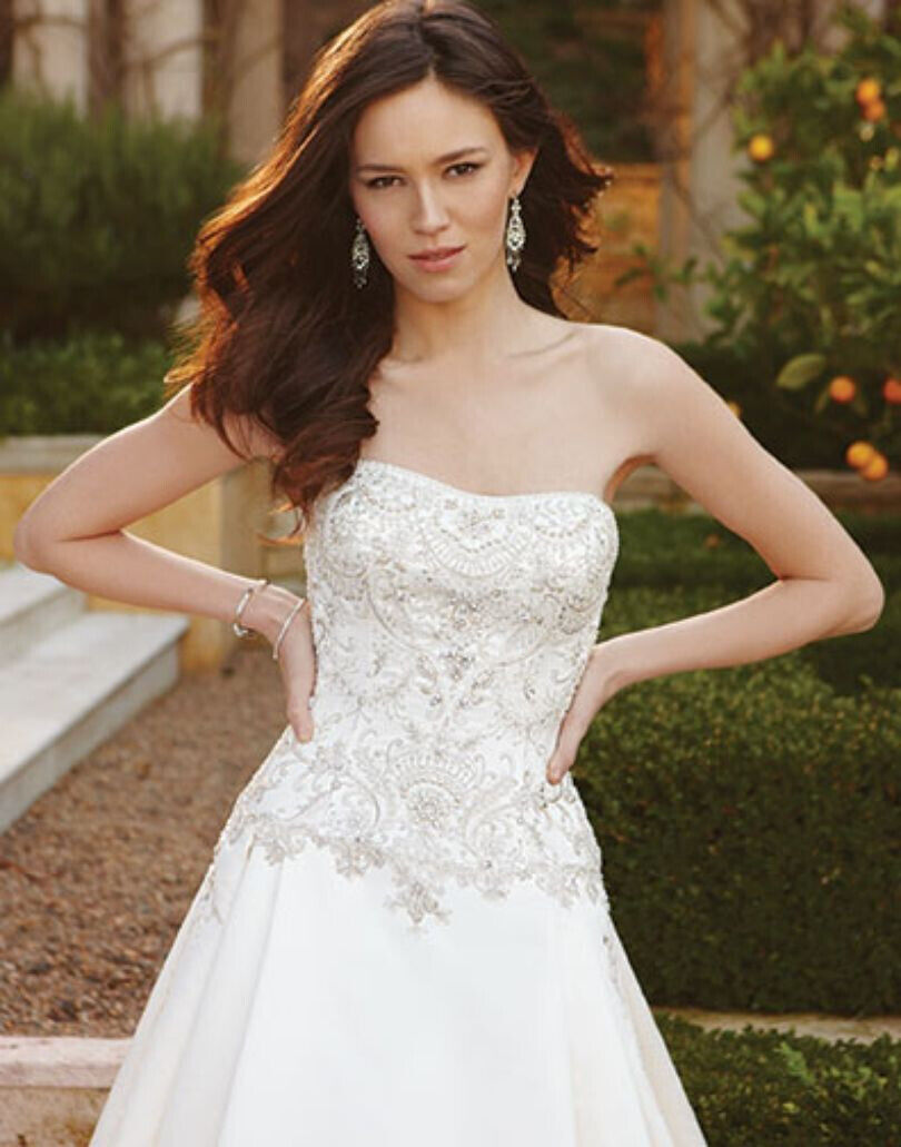 Casablanca Bridal 2055 Wedding Dress 20 Ivory Str… - image 4