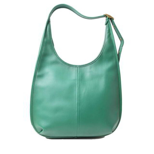 バッグ Coach Ergo Flap Shoulder Bag Green COACH Ergo Flap Shopper Leaf Green Leather Shoulder Bag | eBay