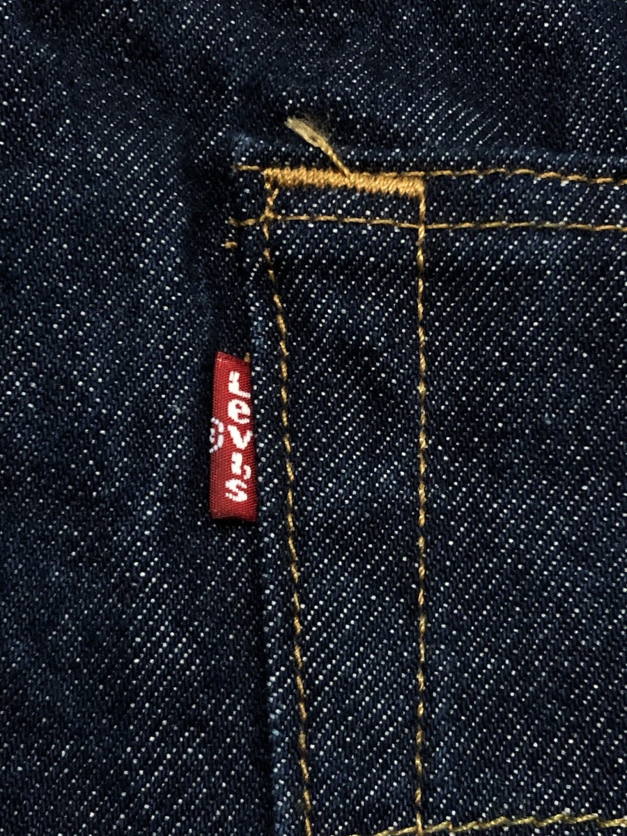 Levis 501XX Ltd Edition Raw Denim Button Fly Jeans 42x32