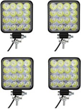 48W 16 LED 12V 24V Lampe de Travail Carré Offroad Spot Faisceau Brouillard pour