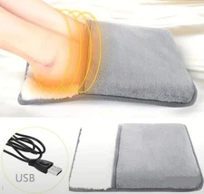 Foot Warmer Electric Heating Pad USB Cozy Feet USB for Home and Office NEW