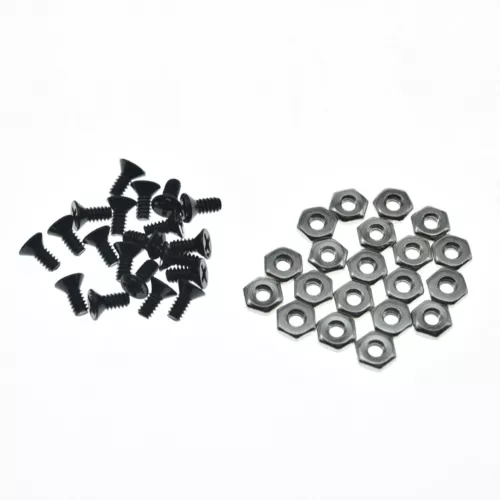 20pcs #6-32 Pickguard Bracket Nuts Bolts Screws Fits USA Gibson Les Paul Nickel