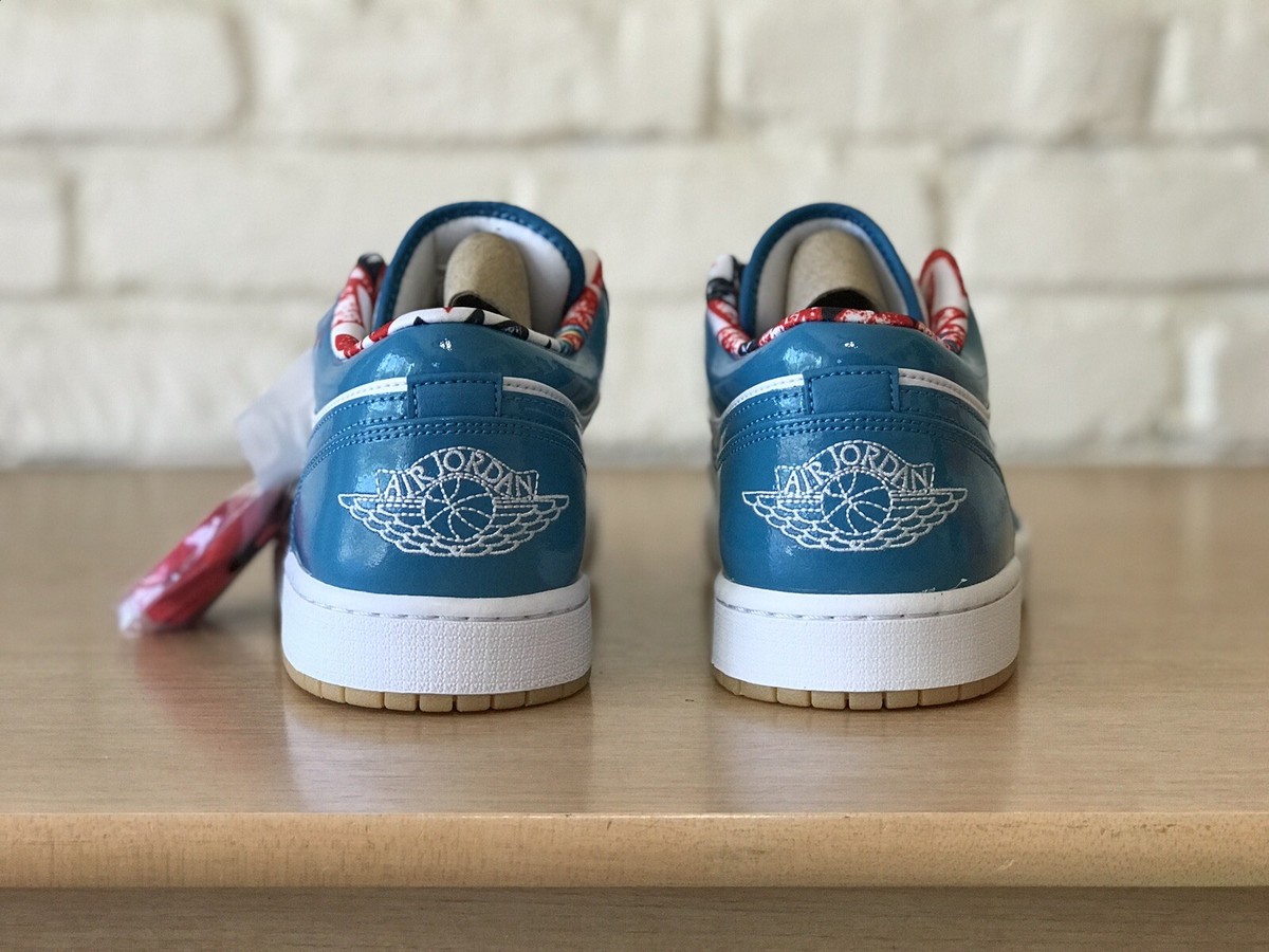 Nike Air Jordan 1 Low SE Barcelona Cyber Teal Men's Size 10 Shoes