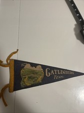 Vintage Pennant Gatlinburg Tennessee New Found Gap Highway Felt Pennant Flag