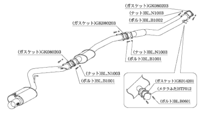 KAKIMOTO RACING EXHAUST KAKIMOTO.R FOR TOYOTA MARK II JZX100 TS348