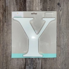 NEW! Little Haven Hanging Wall Letter - White Y - 8" Tall - Baby Nursery Initial