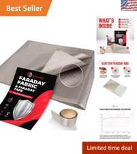 Military-Grade Faraday Fabric  Tape Kit for Ultimate EMF Protection - DIY Ready