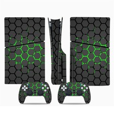 For Sony PS5 slim Console Disk Edition Carbon Fiber Skin Cover Sticker Decals