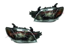 2003-2004 Mitsubishi Outlander Head Light Headlights Lamps Pair Lhrh Wo Relay
