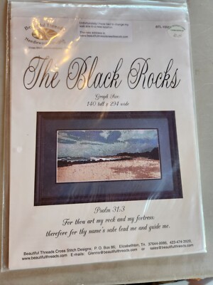 Cross Stitch Beautiful Threads Needlework Chart The Black Rocks BTL-1004 140x294