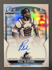 ⚾(you pick) Miami Marlins 2023 Bowman Chrome (autos, sapphire)  🔵⚫