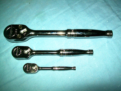 NEW Snap-on 1/4'' 3/8'' 1/2'' RAT80 Dual 80 Tech Ratchet Set S80A F80 T72 Unused