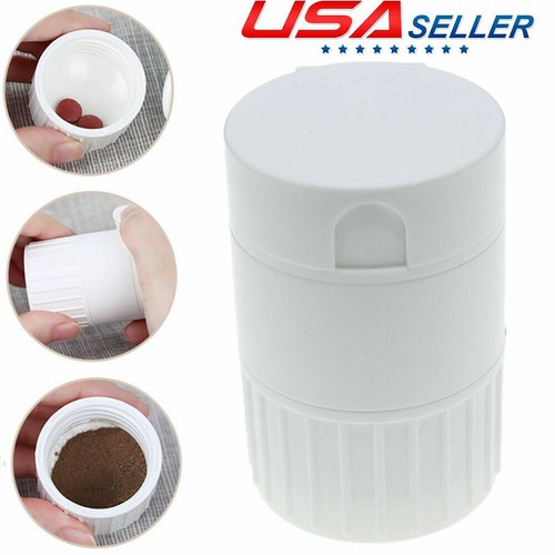 2PCS Newly Pill Cutter Powder Crusher Grinder splitter Medicine Storage Box Ship - Picture 2 of 12