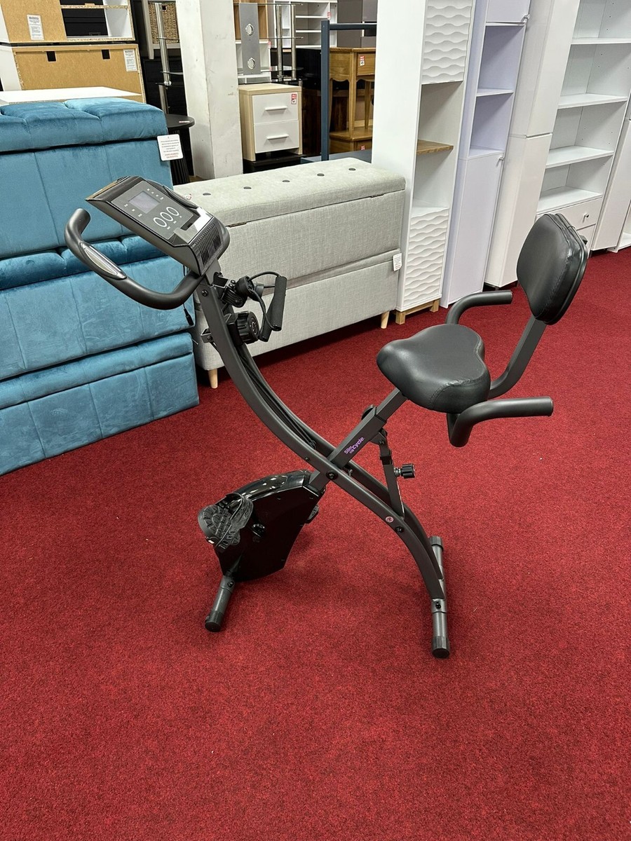 Slim Cycle 2-in-1 Stationary Exercise Bike Black for sale online