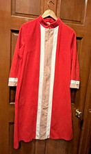 Vanity Fair Velour House Coat Red White Size 12 Excellent condition