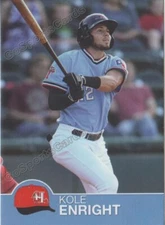 2019 Hickory Crawdads Update Kole Enright RC Rookie Texas Rangers