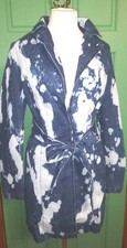 I Am Gia. Trench Jacket. Acidwash Bleach On Denim. Womens Small. Poster Girl