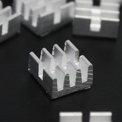 20x Mini Aluminium Cooler Cooling Adhesive Back Heatsink For MOS IC Chip Chipset - Picture 2 of 7