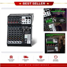 Console de mixage audio 6 canaux avec Bluetooth et USB