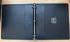 WHITE ACE 3-RING BINDER, DUST COVER CASE, PAGE TURNERS,  LABEL HOLDER # 100H (2)