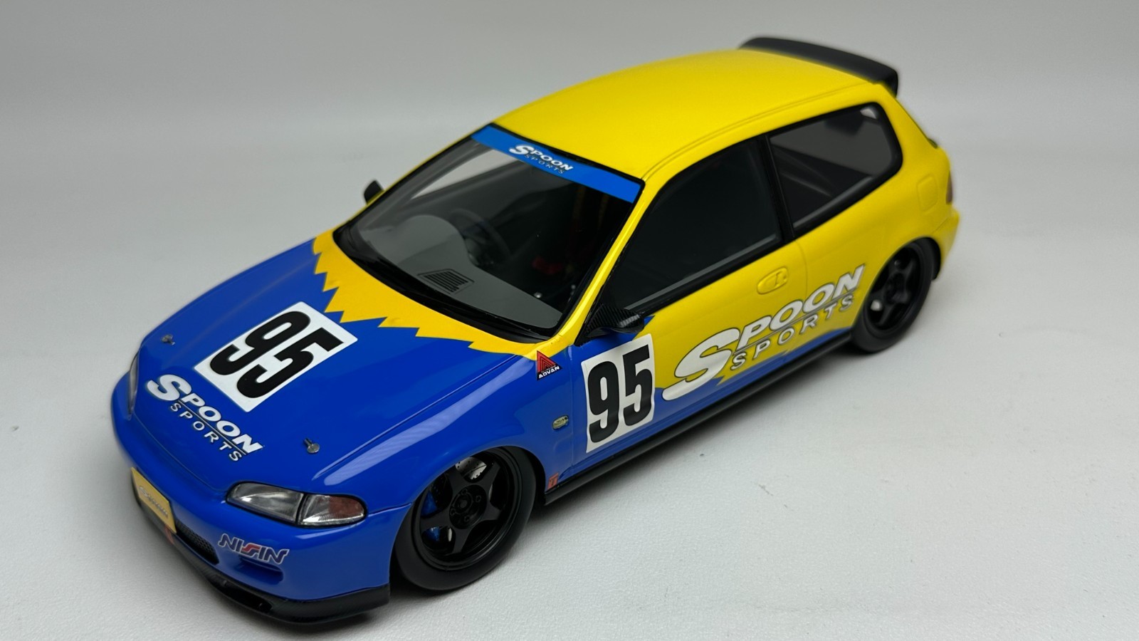 Tarmac Works 1/18 Resin Honda Civic EG6 Boonet 1993 Spoon #95 Unopenable Car