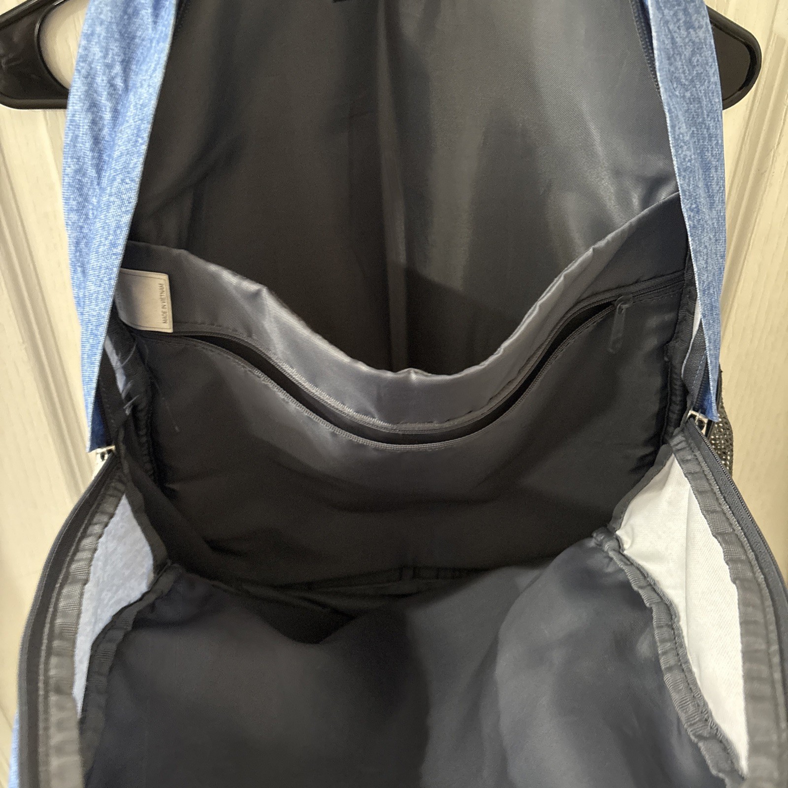 Adidas Blue Large Backpack Load Spring Laptop Poc… - image 9