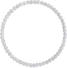 Baseball Necklace for Boys, 18 Inch Sparkly Rhinestone Baseball Chain, Bling Bea