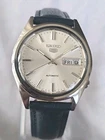 Men's Vintage Stainless Steel SEIKO 5 17 Jewels Day Date Automatic 6309 7150