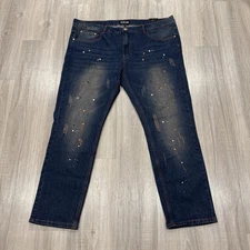 Stacy Adams Men’s Size 40X30 Paint Splattered Jeans