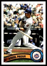 Angel Pagan 2011 Topps Mets #NYM8 Mets MLB READ FREE SHIPPING AutographDen