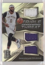 2016-17 Panini Spectra Triple Threat Materials 65/149 DeMarcus Cousins #11 s7f
