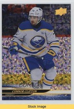 2024-25 Upper Deck Series 1 Speckled Rainbow Foil Connor Clifton #25 READ f6d