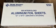 500 Ct. Premium Pre-Cut Aluminum Foil Sheets 12" x 10-3/4"