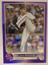 2022 Topps Chrome Update #USC55 William Woods Purple Refractor