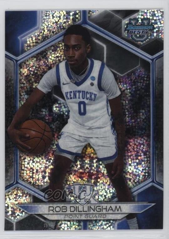 2023-24 Bowman U Best Speckle Refractor Rob Dillingham #40 3hd