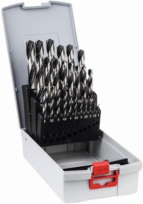 Bosch Professional 25tlg. HSS Spiral-Bohrer PointTeQ Set, für Metall, ProBox