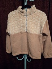 Love Glam Girl, Girl's Quarter Zip Faux Sherpa Pullover. NWOT. Sz M.   415
