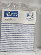 Gerber Bed  Bath Crib Sheet Chambray Bear 28-Inch x 52-Inch Made USA NEW