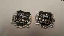 2pcs für FORD MOTORS Auto Ornamente Abzeichen Side Emblem Aufkleber Silber 54MM