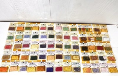 Mill Hill Glass Beads Seed Antique Frosted Bugle Lot 64 Needlework Cross Stitch