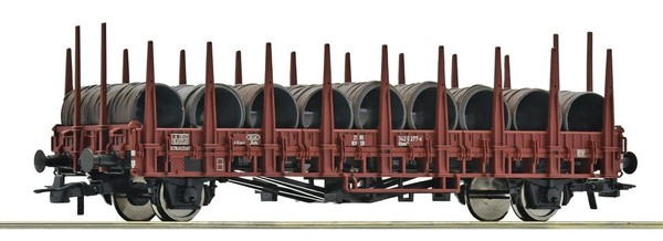 Roco 6600268 Flachwagen Kbms Belden Mit Drahtrollen Db Ep.Iv Ho 1:87 Neu-image