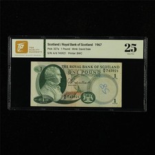 1967 Scotland Royal Bank of Scotland 1 Pound Pick#327a