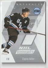 2025-26 UPPER DECK ARTIFACTS NHL REMNANTS CLAYTON KELLER UTAH HOCKEY CLUB #NR-8