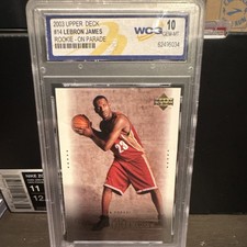 2003 Upper Deck LeBron James Rookie #14 On Parade WCG 10 Cavaliers NBA
