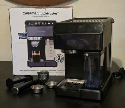#ad Chefman Cafemaster 6 in 1 Espresso Machine Built In Milk Frother 15 BAR Pump $103.00